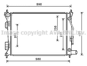 AVA QUALITY COOLING Radiaator,mootorijahutus HY2276